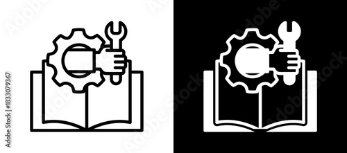 Technical Skills whiteblack icon