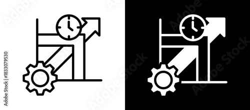 Productivity Boost whiteblack icon