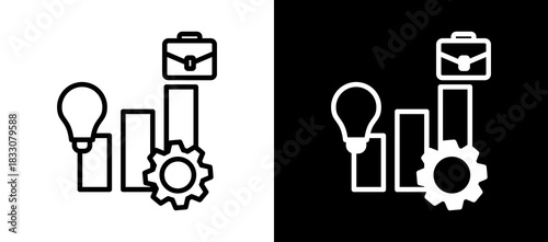 Upskill Workshop whiteblack icon