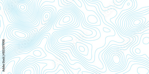 Topographic map background with geographic grid for hiking and mountain sport. luxury topographic wavy pattern and geographic grid map design. paper texture Imitation of a geographical map shades.