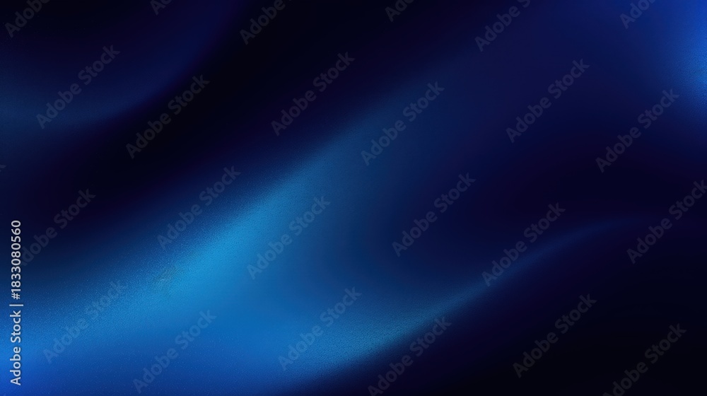 Fototapeta premium A smooth gradient of deep blue tones, creating a calming and modern abstract background.