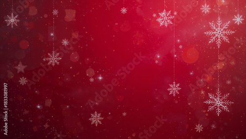 Elegant Red and Gold Decorations Create a Festive Backdrop for Celebrations a...