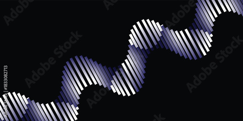 Diagonal Medical Science Concept, Genetic Biotechnology, Chemistry Biology, DNA Gene. Dark Blue Vector Illustration eps10