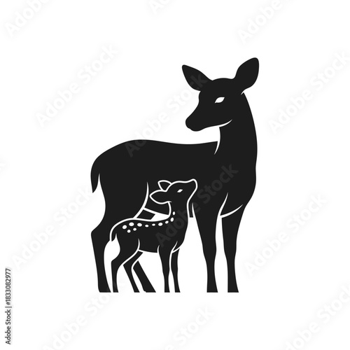 silhouette of a deer