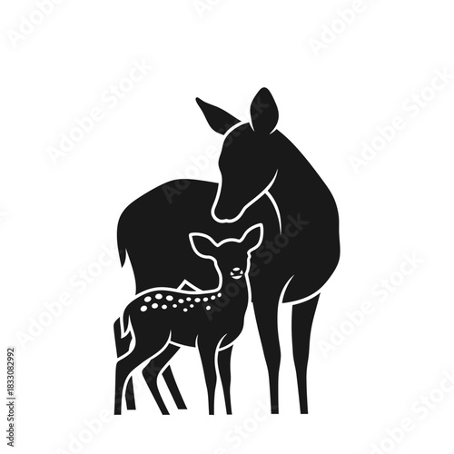 deer silhouette vector