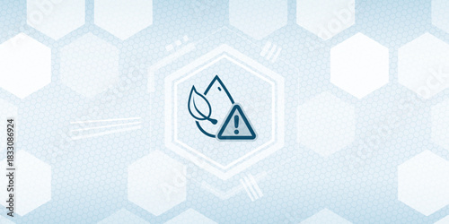 Water Scarcity and Eco Warning Vector Header - Sustainable Living Crisis