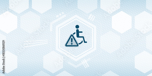 Accessibility and Disability Warning Vector Header - Inclusive Design
