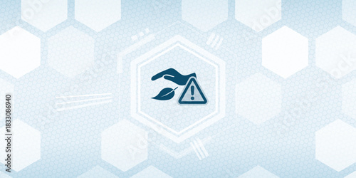 Nature Conservation Warning Vector Header - Protecting the Environment