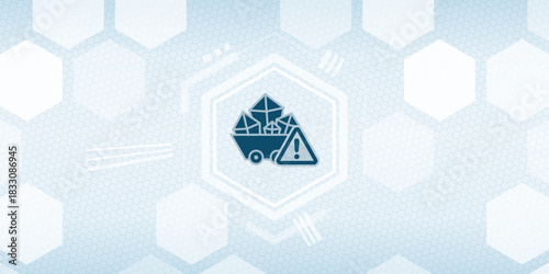 Rare Earth Mining Warning Vector Header - Resource Extraction Impact