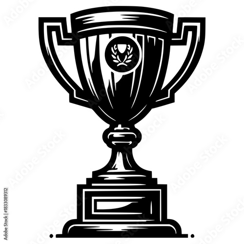 Gold trophy cup icon representing success and achievement