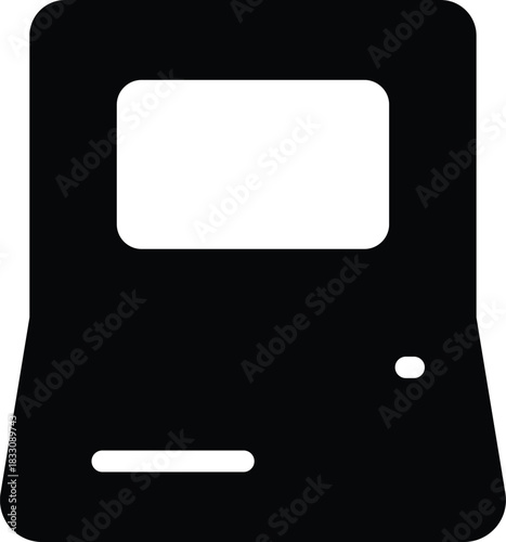 A simple laptop computer icon