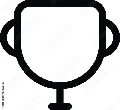 A champion trophy cup line icon