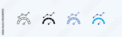 Performance Multiple Icon Illustration Vector