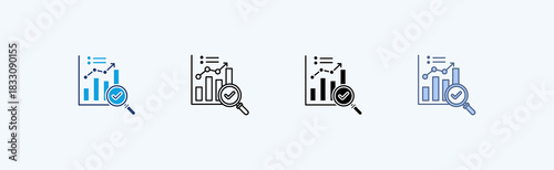 Performance Review Multiple Icon Illustration Vector