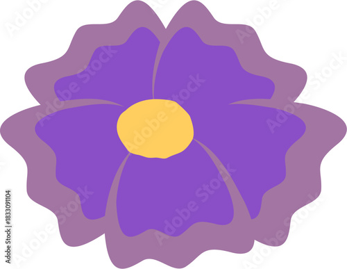Illustration of a Purple Flower