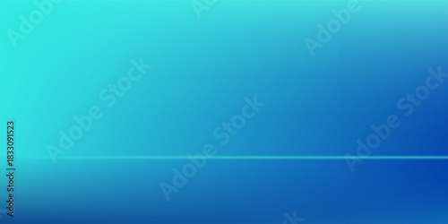 Modern blue-green gradient studio room, abstract background pattern, walls and floor reflect neon lights, dark tones abstract modern design art