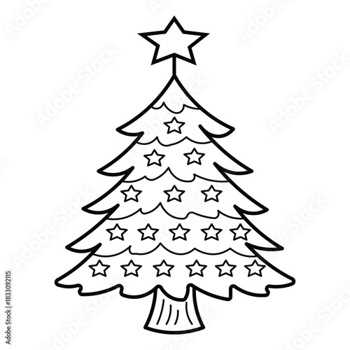 Christmas tree vector illustration design