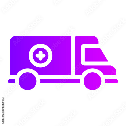 ambulance gradient icon