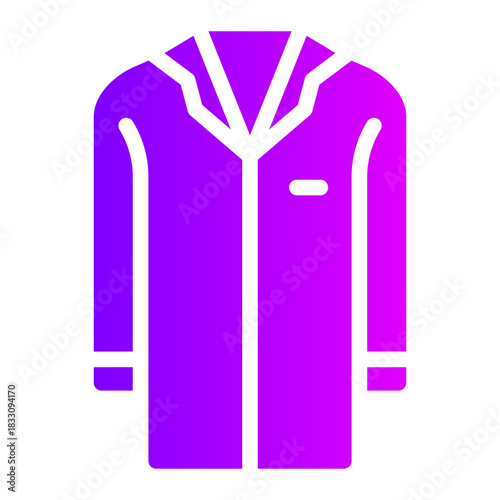 doctor coat gradient icon