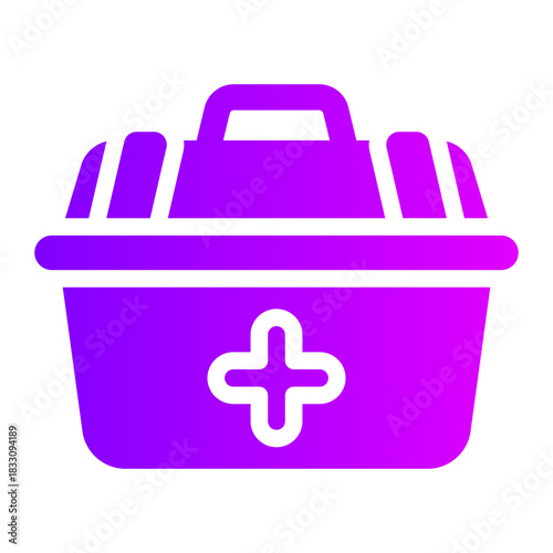 first aid kit gradient icon