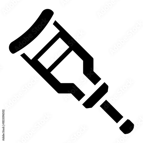 crutch glyph icon