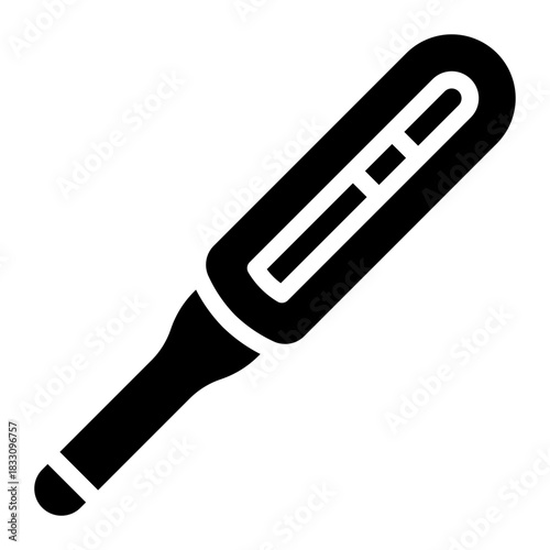 thermometer glyph icon