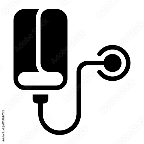 tensiometer glyph icon