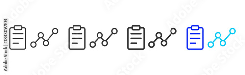 neural evaluation icon set collection in creative outline style for business featuring thickness variations suitable for workflow assessment team performance pro visuals