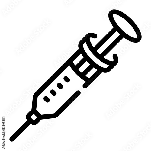 syringe line icon