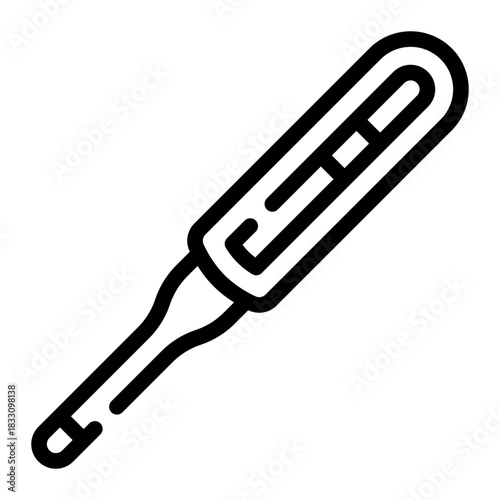 thermometer line icon