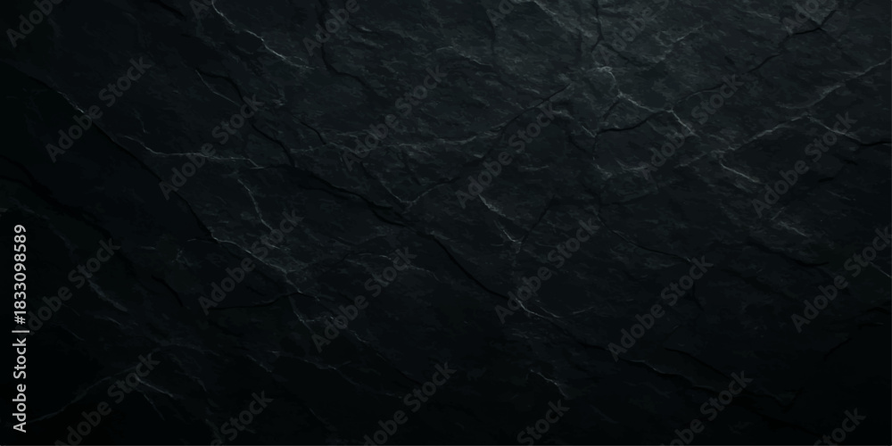 Fototapeta premium Dark, rough black paper texture and grunge textile surface background design
