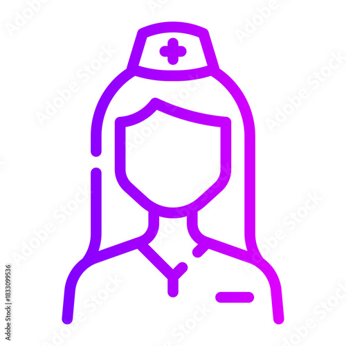 nurse gradient icon