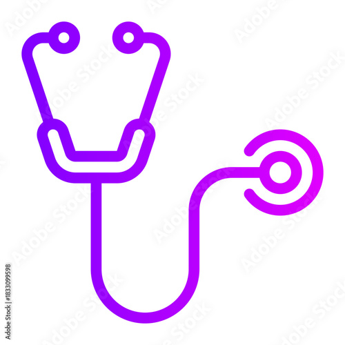 stethoscope gradient icon