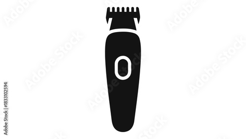 Modern electric hair trimmer with ergonomic design and precision blades for professional grooming and personal care on a