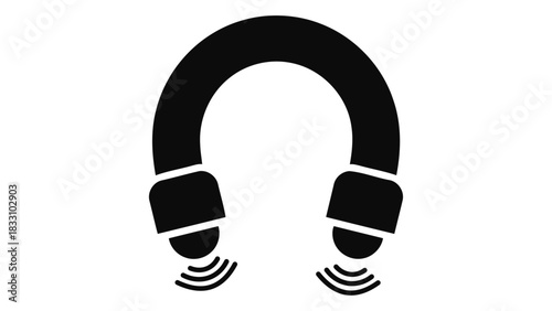 U shaped neck massager with textured ends emitting waves of relaxation and support for pain relief and comfort