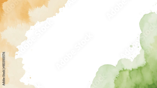 indian watercolor texture flag colors with white space. republic, independence, celebration, freedom, template, banner,
