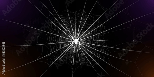 Abstract light fractal design pattern background with dark space star texture vector illustration