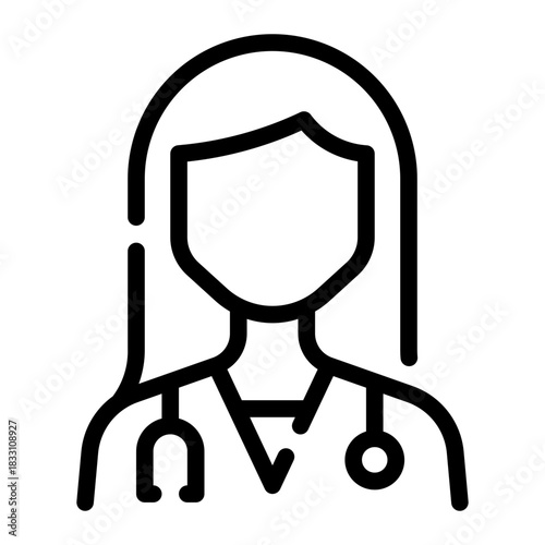 doctor line icon