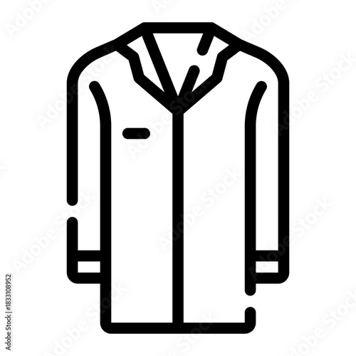 doctor coat line icon