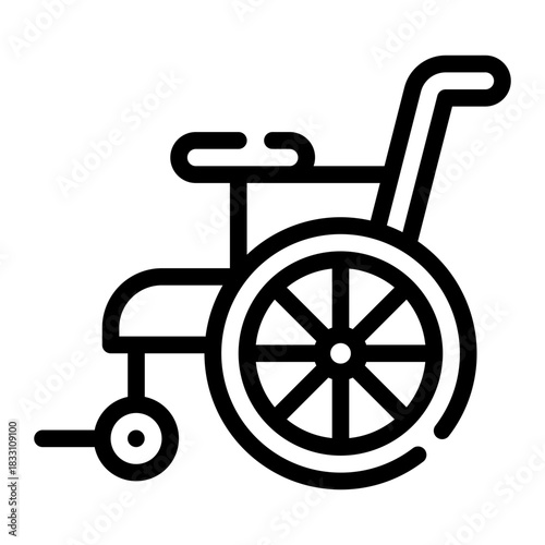 wheelchair line icon