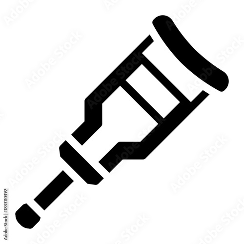 crutch glyph icon