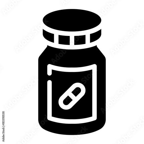 medicine glyph icon