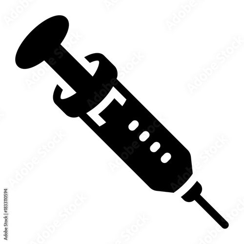 syringe glyph icon