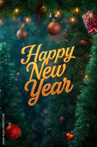 Celebrate the Joy and Warmth of the New Year With Festive Decorations and Bright Colors