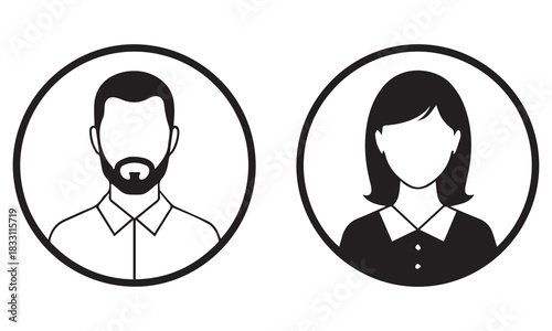 User Icon Vectors & Profile Avatar Graphics | Diverse People & Account Icons