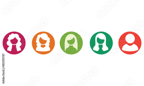 User Icon Vectors & Profile Avatar Graphics | Diverse People & Account Icons