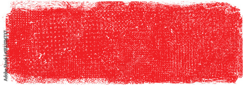 Red Stamp Speckled Texture . Distress Grunge background . Scratch, Grain, Noise, grange stamp . Black Spray Blot of Ink.Place texture Over any Object to Create Grungy Effect .abstract vector. 