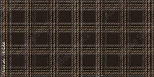 Seamless plaid pattern, brown, cream, suitable for designing clothes such as skirts and pants to add a chic and striking look to your outfit, vector illustration.