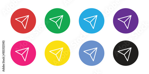 location icon set vector