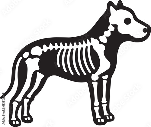 Vector cartoon illustration of a wild brown giraffe mammal silhouette drawing